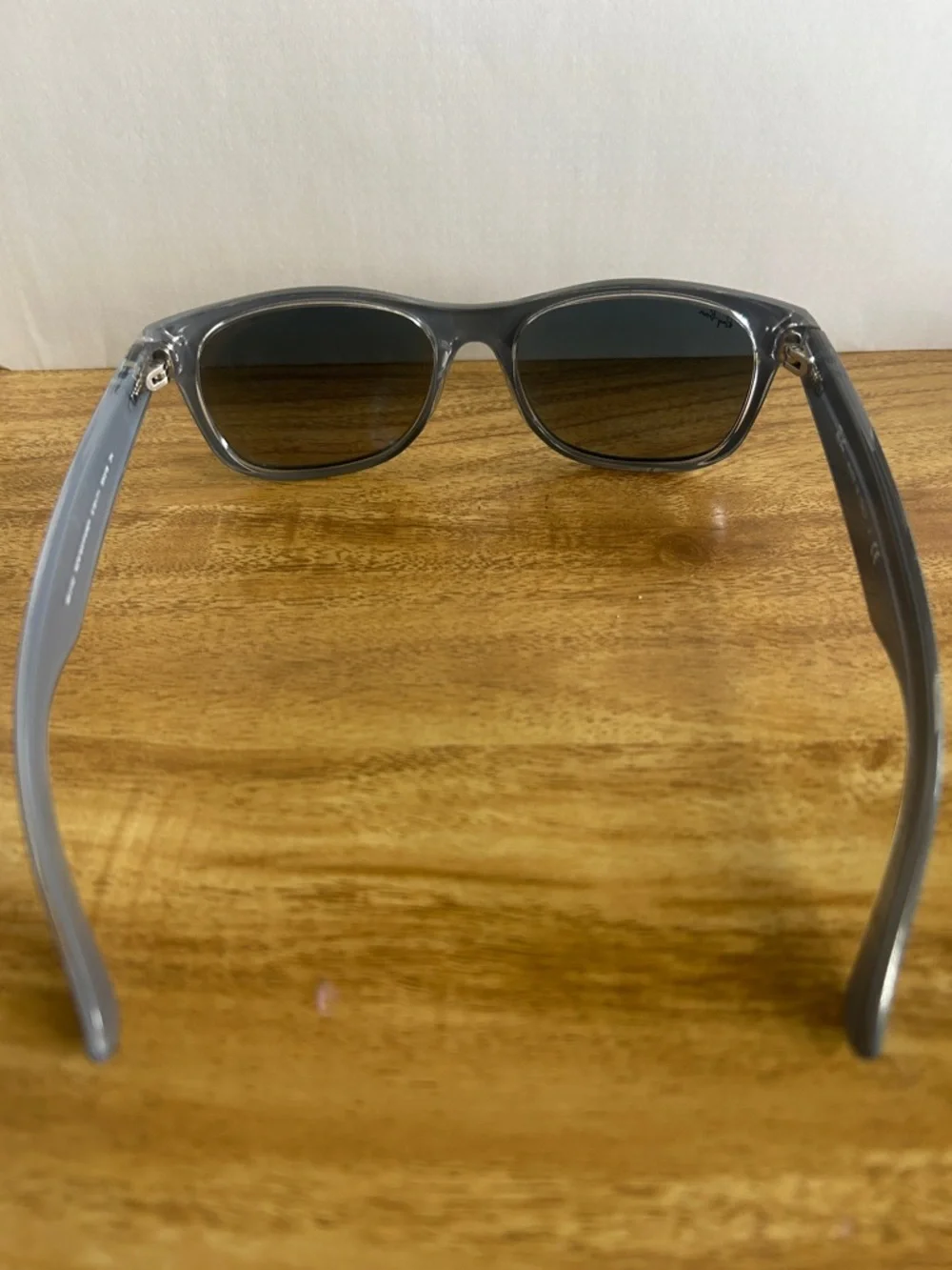 Ray-Ban Men’s Teal Frame Sunglasses with Gradient Smoke Lenses - Picture 3 of 4